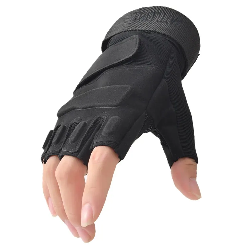 Half Finger Tactical Gloves - Outdoor Military Combat Shooting Hunting Sport Gloves for Men and Women