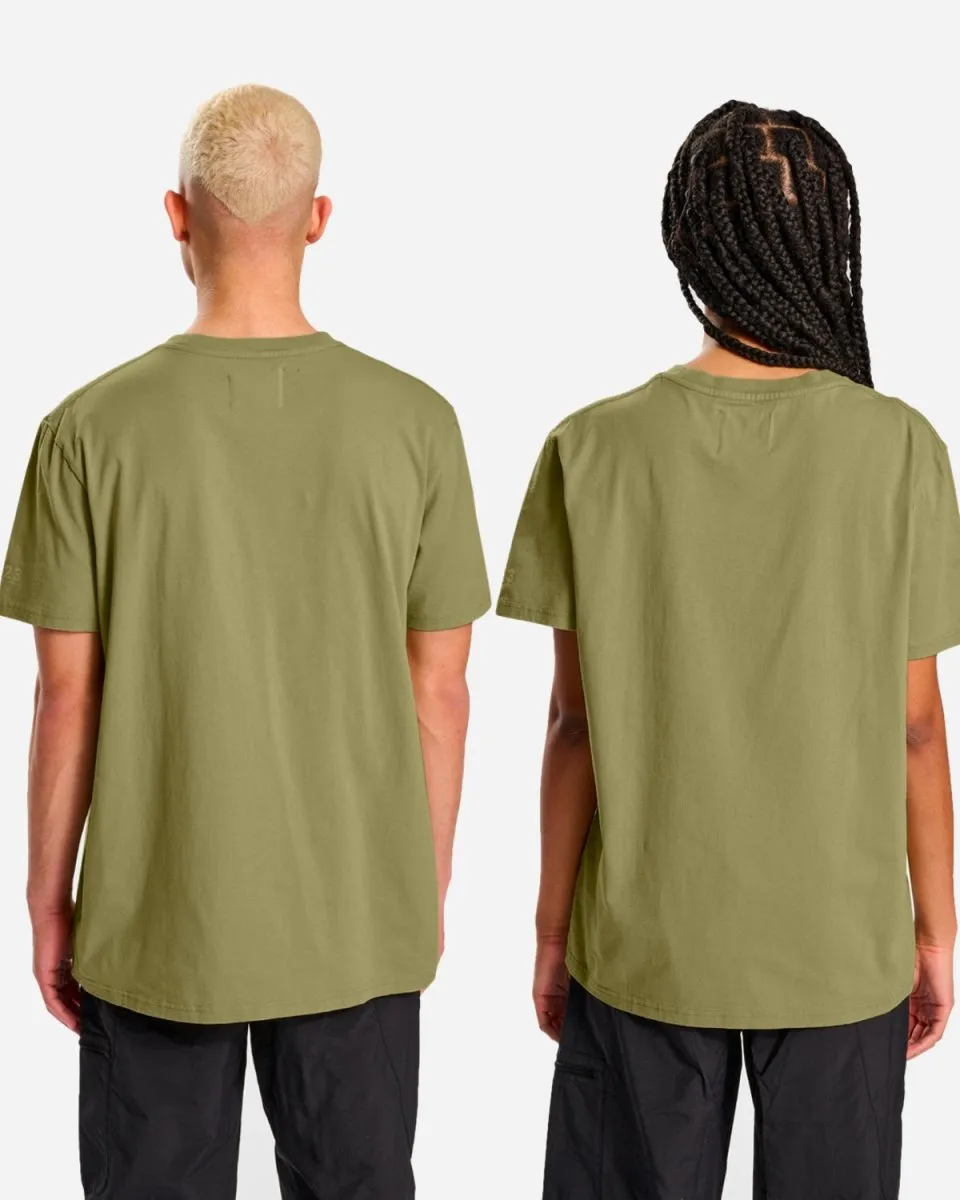 Halo Cotton T-Shirt - Gray Green