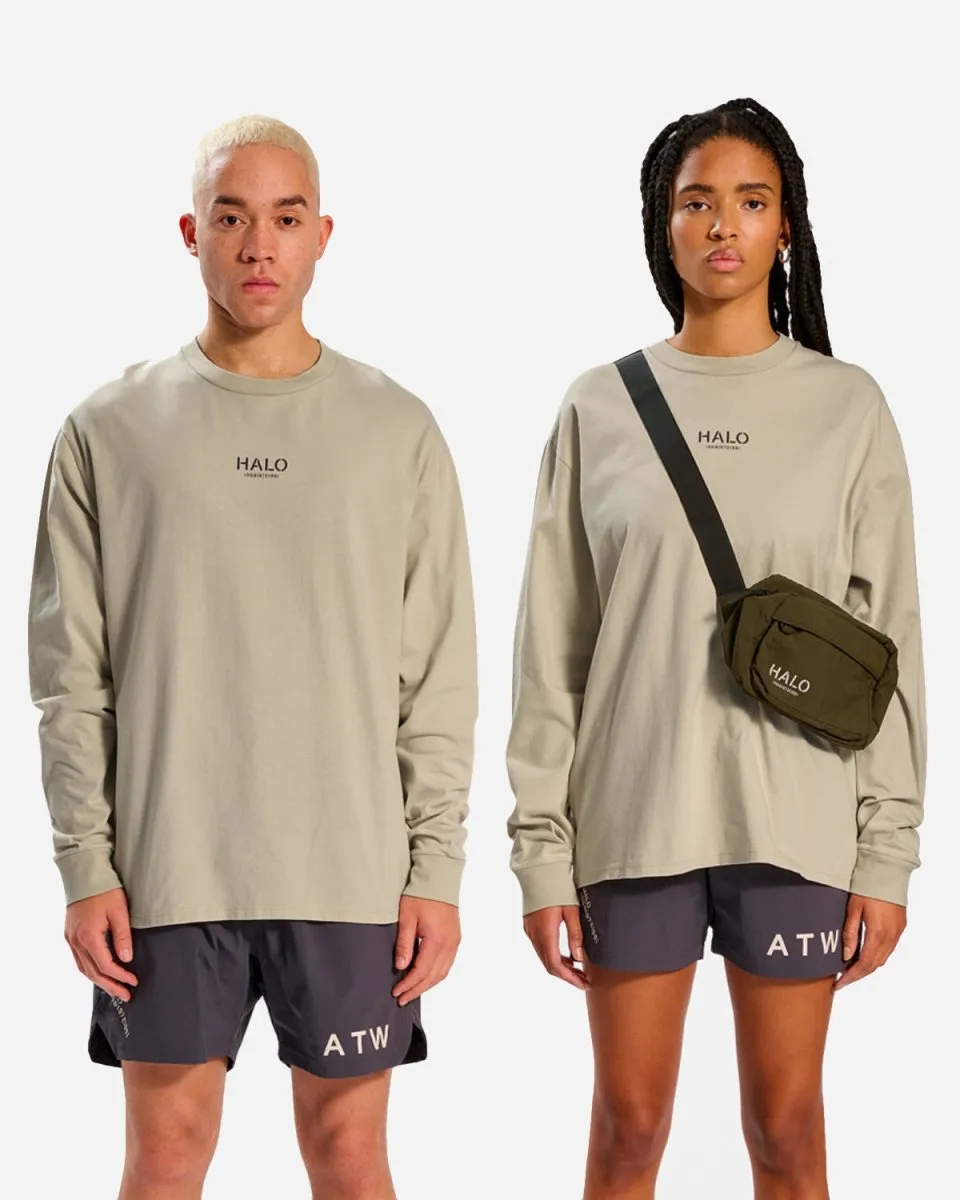 Halo Heavy Graphic T-Shirt L/S - Oyster Gray