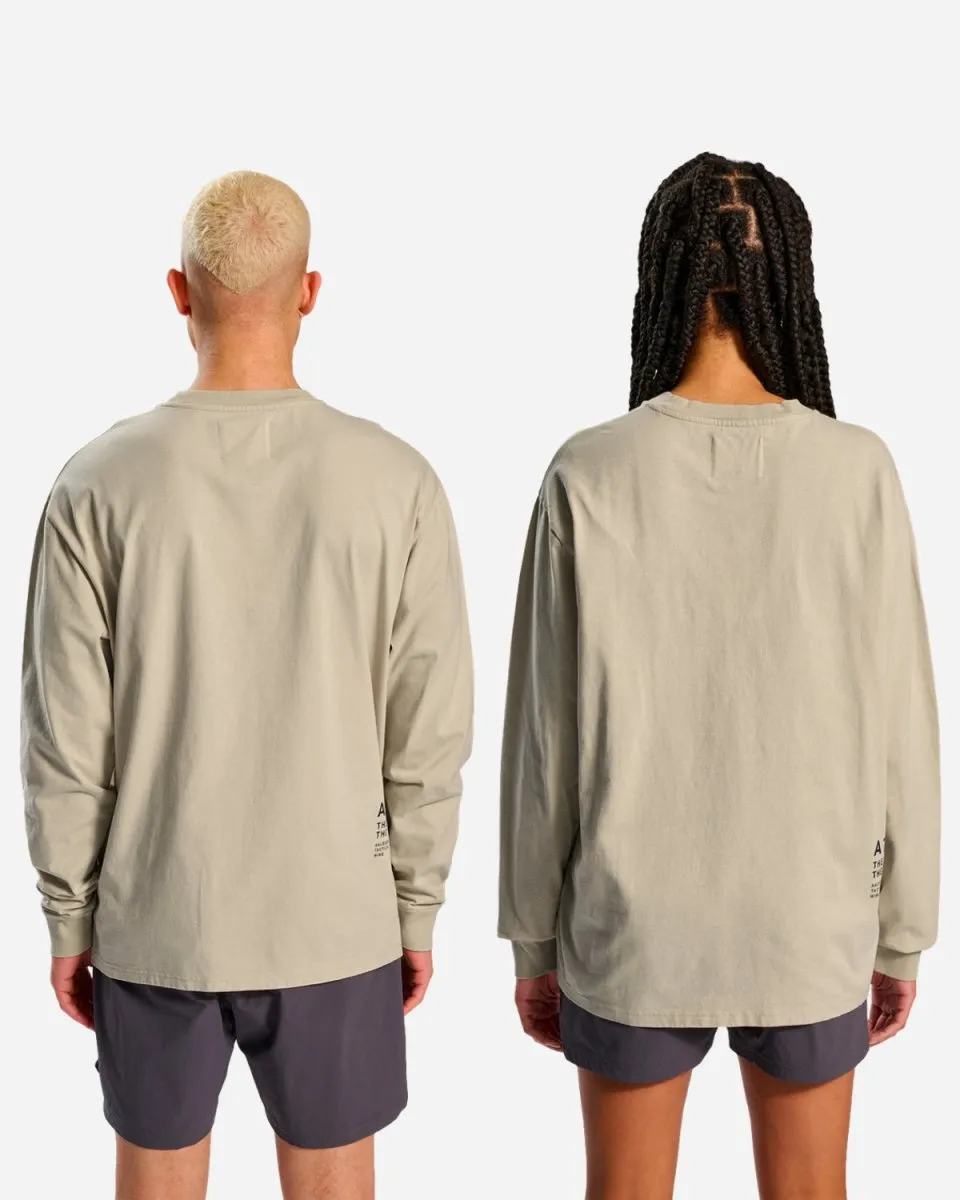 Halo Heavy Graphic T-Shirt L/S - Oyster Gray