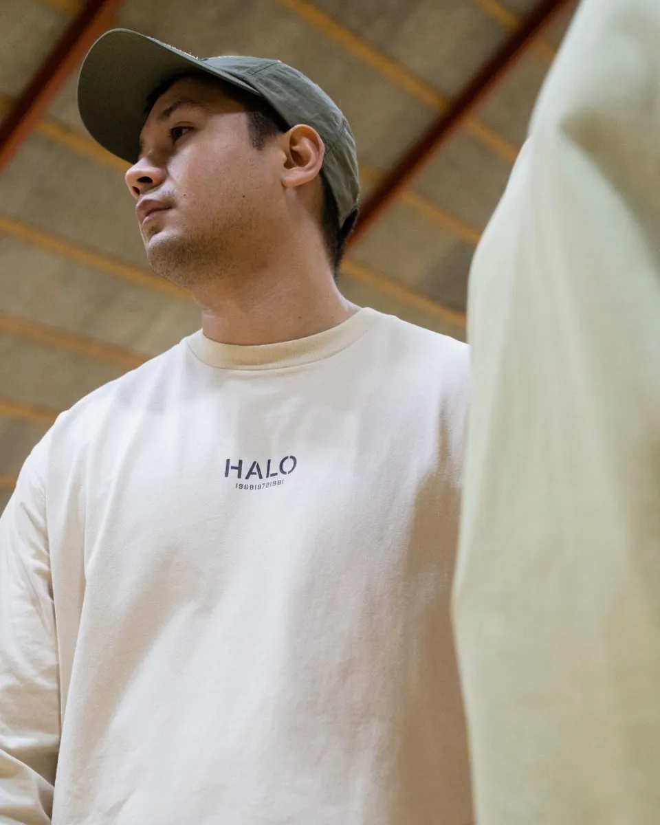 Halo Heavy Graphic T-Shirt L/S - Oyster Gray