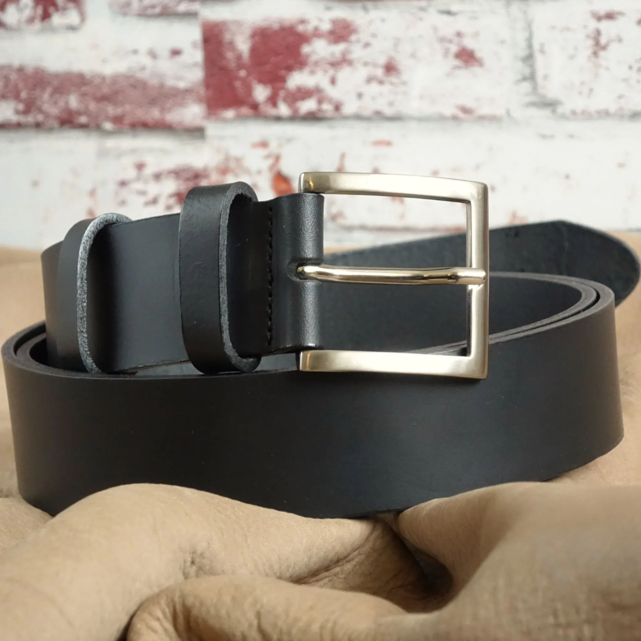 Handmade Leather Belts - Black