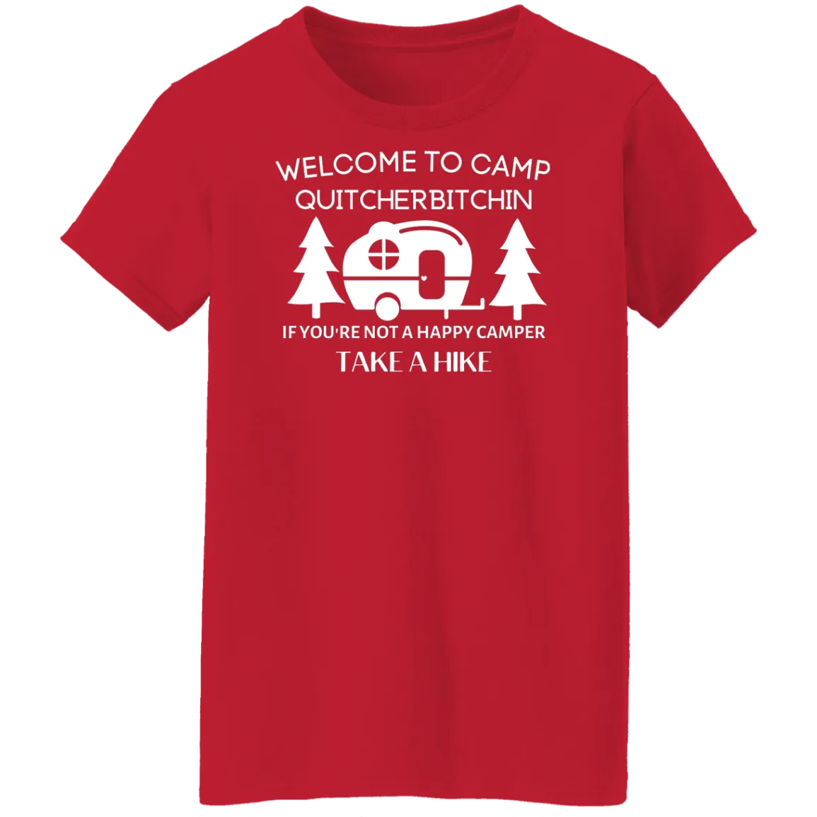Happy Camper Ladies' 5.3 oz. T-Shirt
