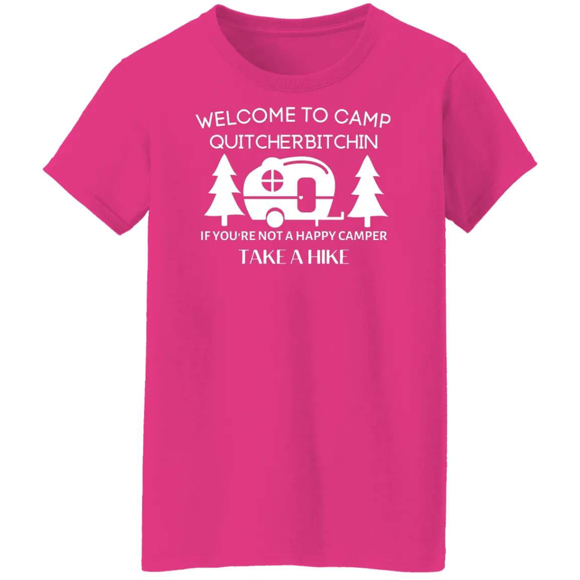 Happy Camper Ladies' 5.3 oz. T-Shirt