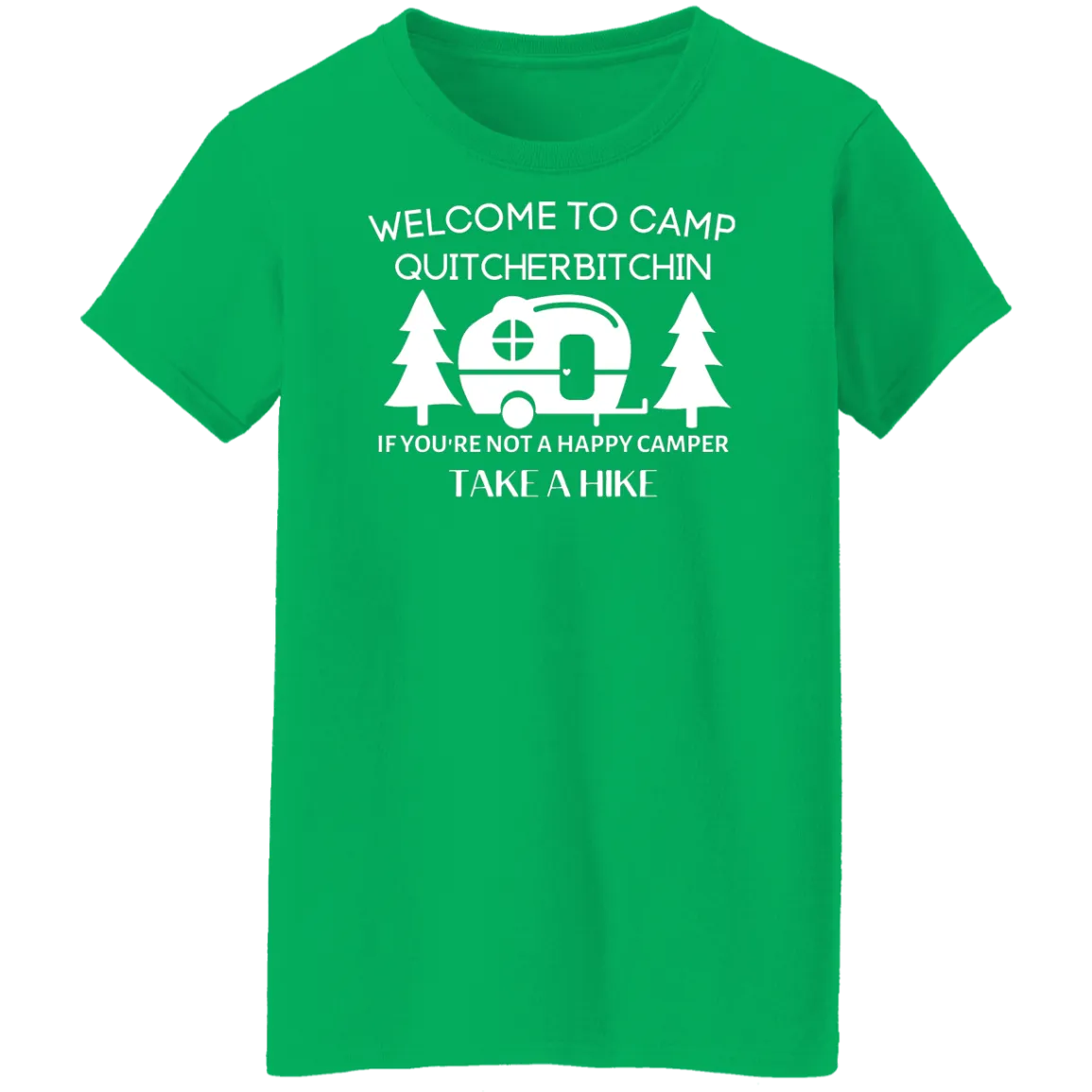 Happy Camper Ladies' 5.3 oz. T-Shirt