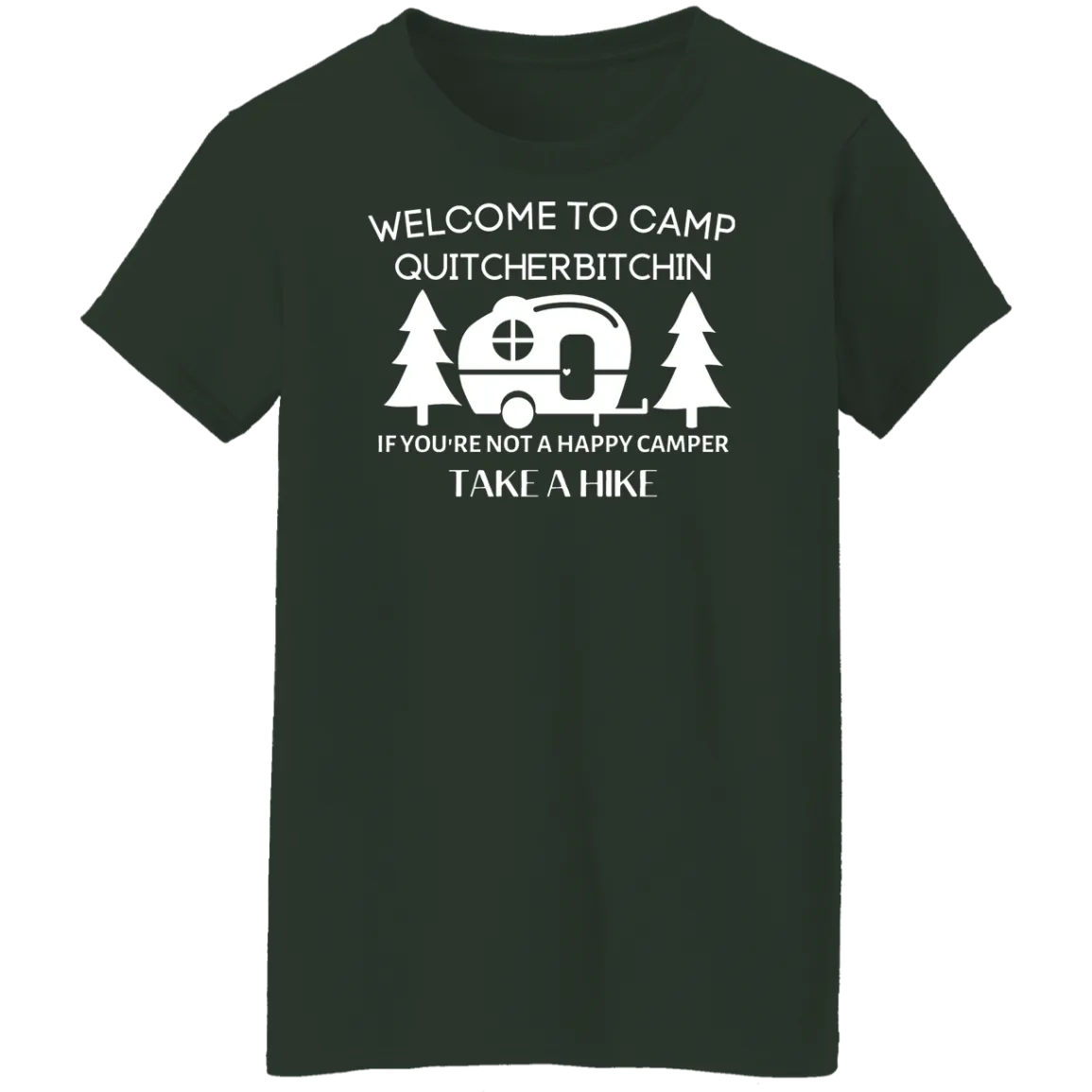 Happy Camper Ladies' 5.3 oz. T-Shirt