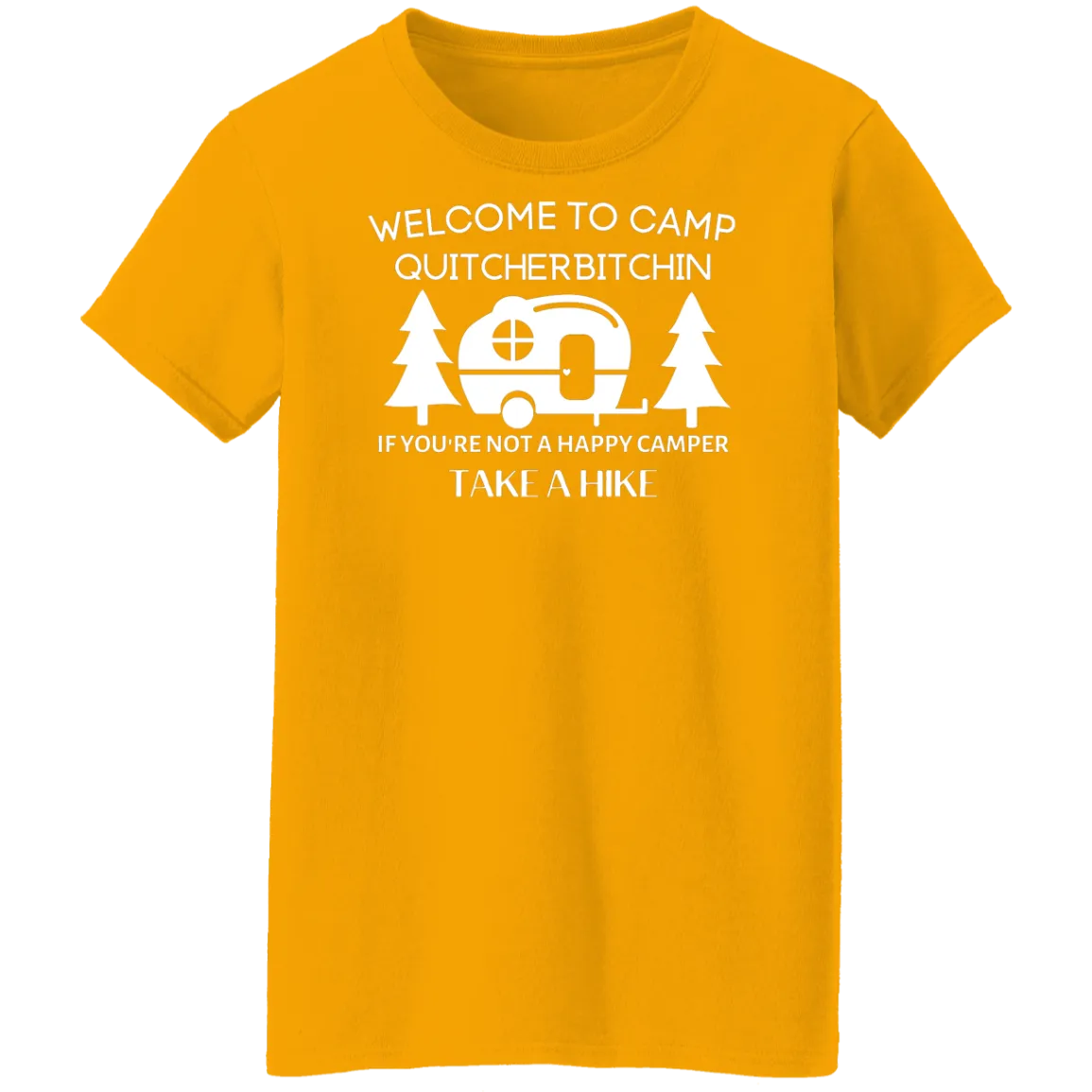 Happy Camper Ladies' 5.3 oz. T-Shirt