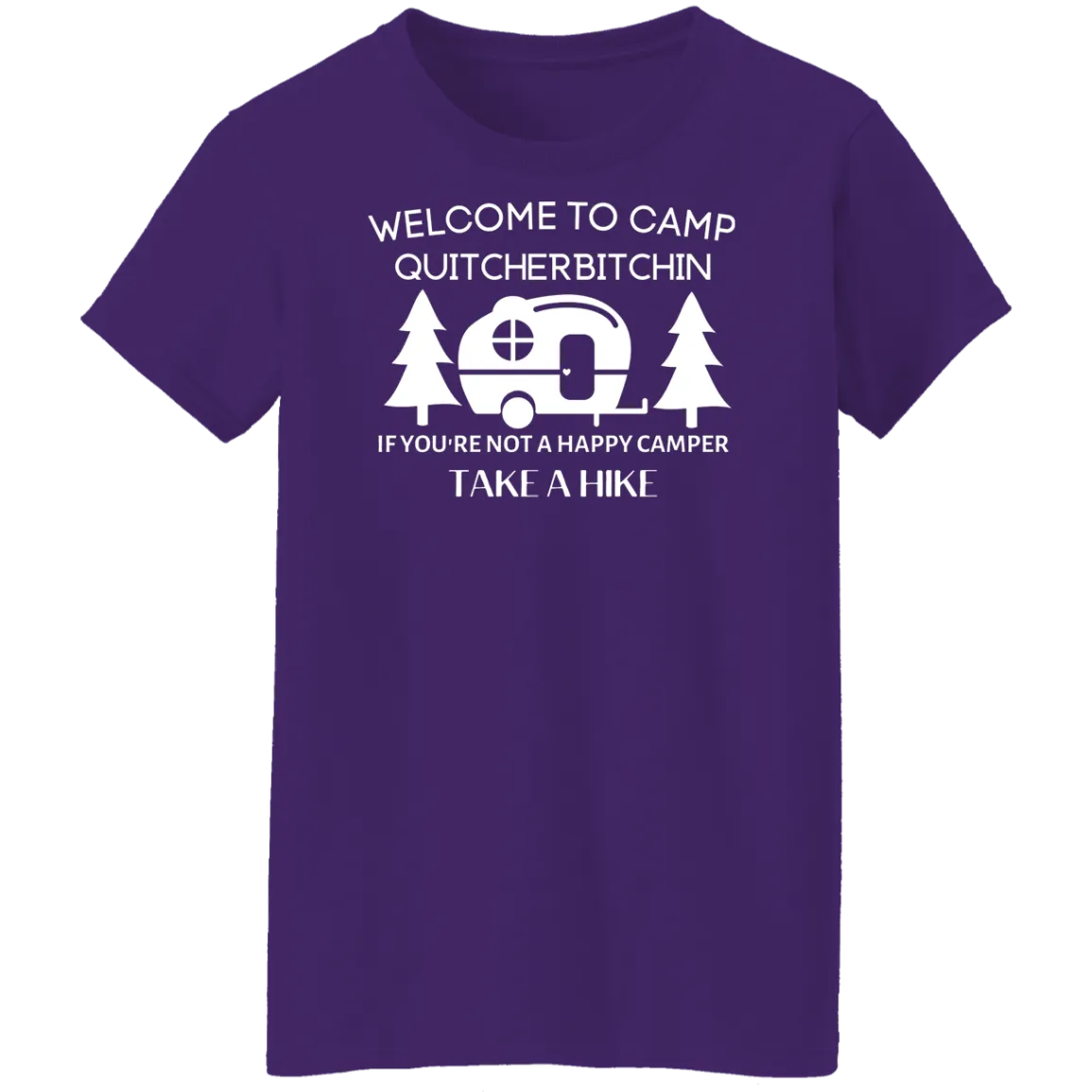 Happy Camper Ladies' 5.3 oz. T-Shirt