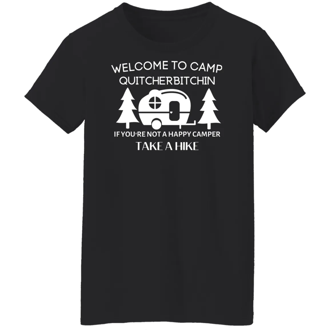 Happy Camper Ladies' 5.3 oz. T-Shirt