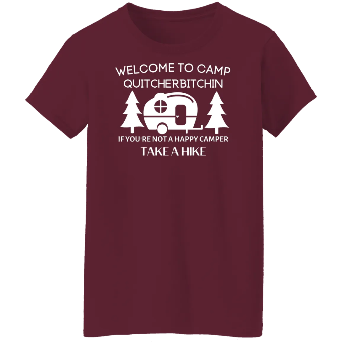 Happy Camper Ladies' 5.3 oz. T-Shirt