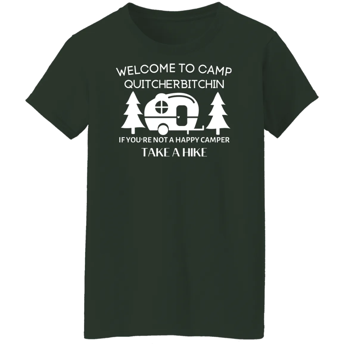 Happy Camper Ladies' 5.3 oz. T-Shirt