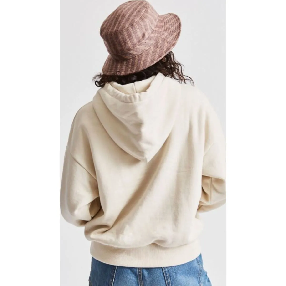 HARDY WOMENS BUCKET HAT - MAROON STRIPE