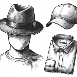 Hats and shirts