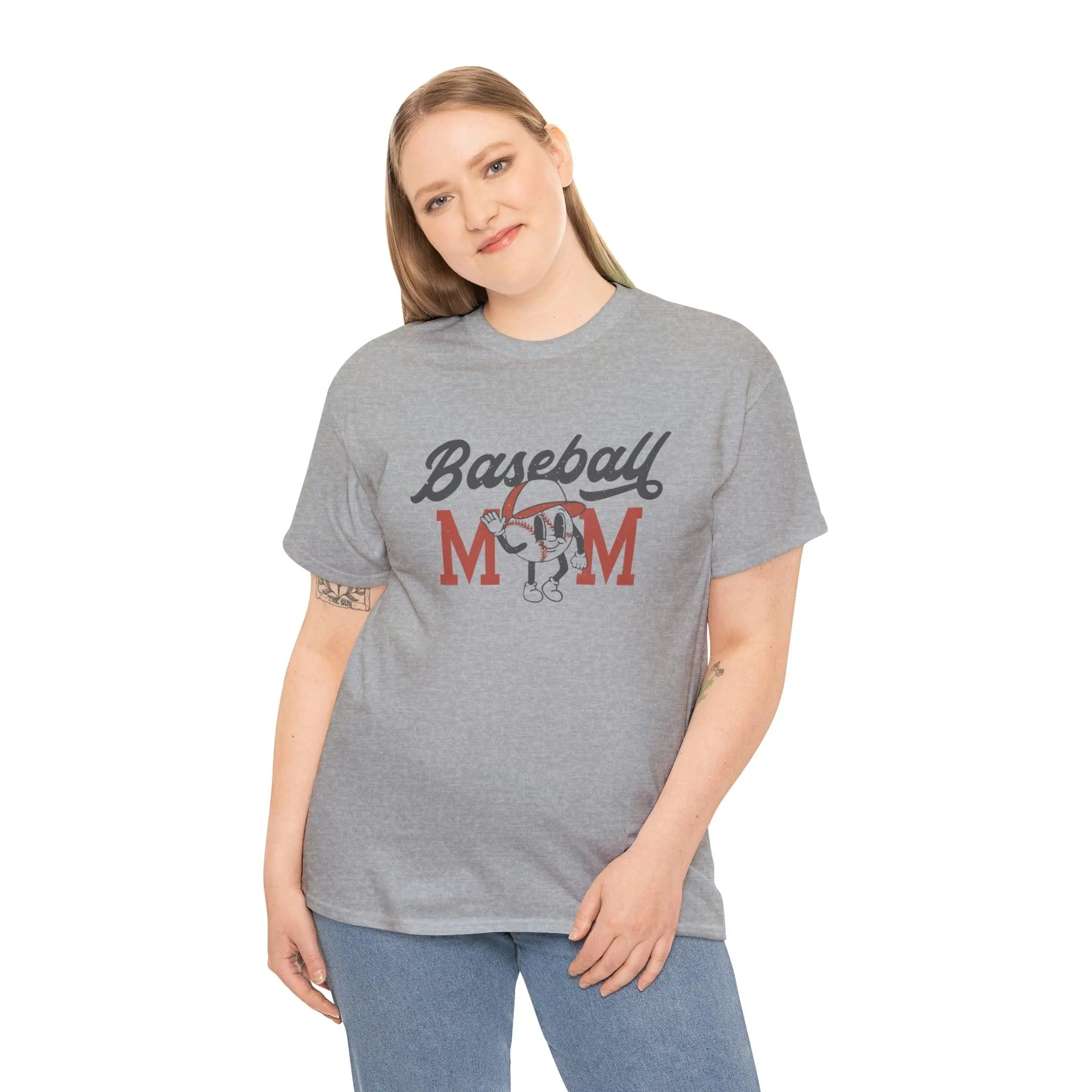 Hazel Blues® |  Retro Baseball Mom Graphic Tee