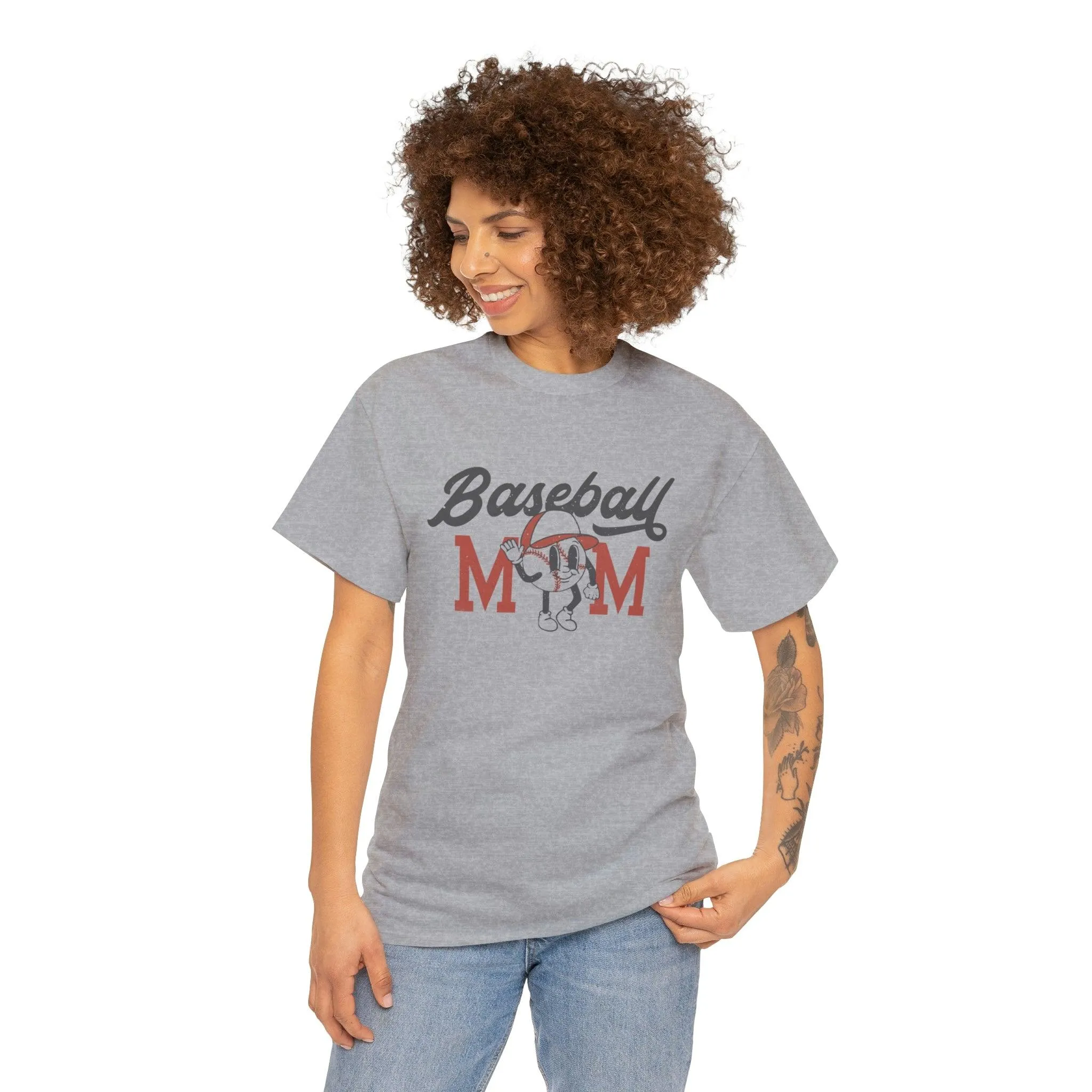 Hazel Blues® |  Retro Baseball Mom Graphic Tee