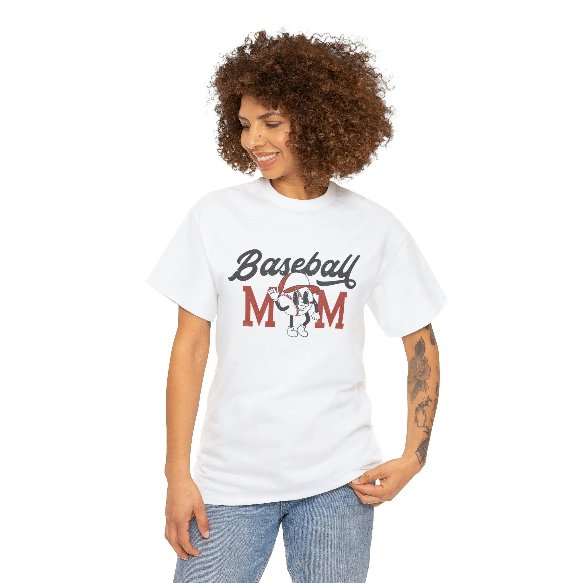 Hazel Blues® |  Retro Baseball Mom Graphic Tee