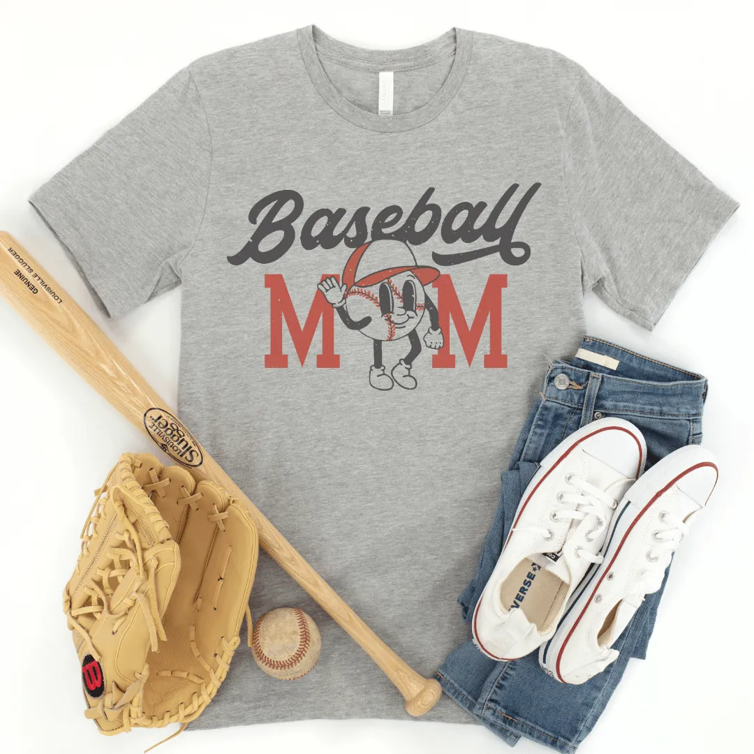 Hazel Blues® |  Retro Baseball Mom Graphic Tee