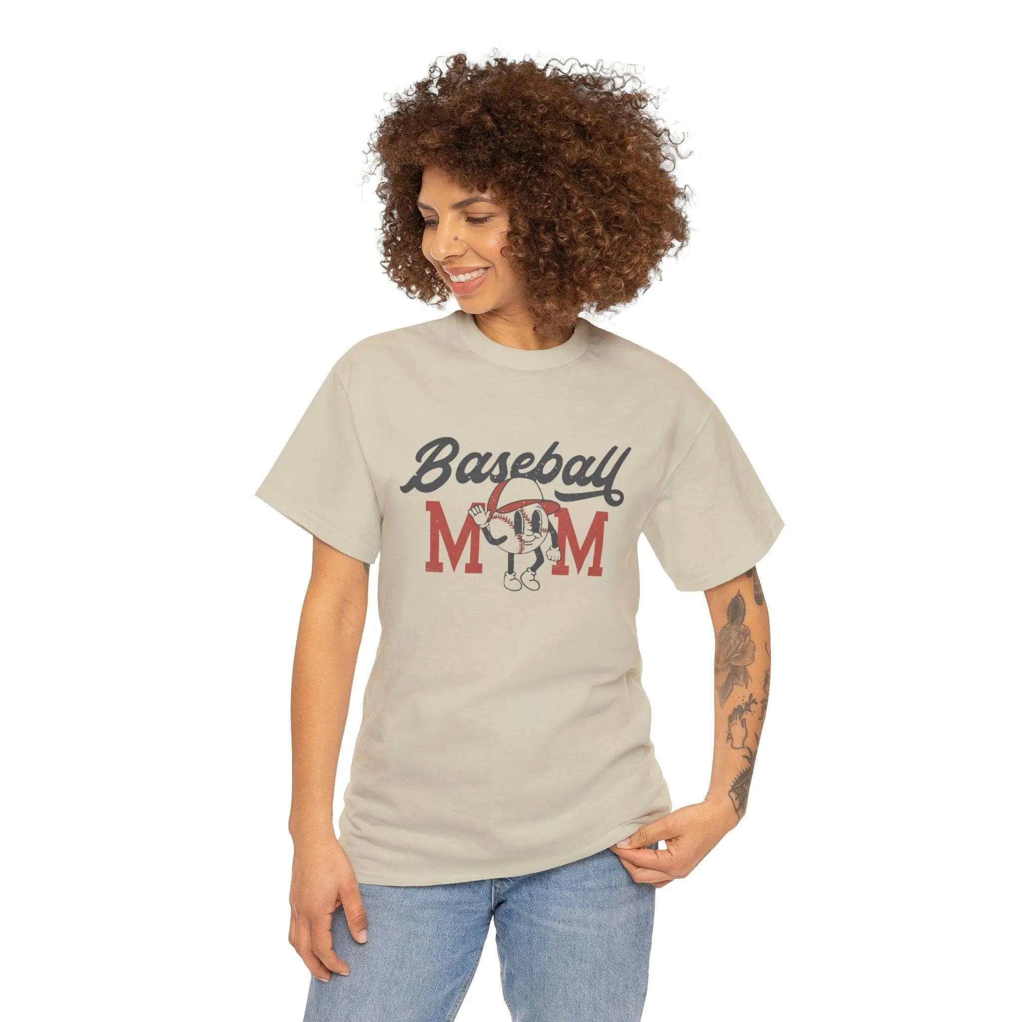 Hazel Blues® |  Retro Baseball Mom Graphic Tee