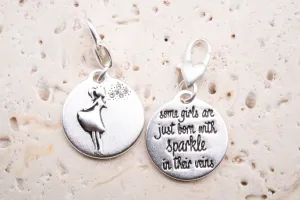 Heartfelt Emotions Silver 1-Tone Medallion - Sparkle