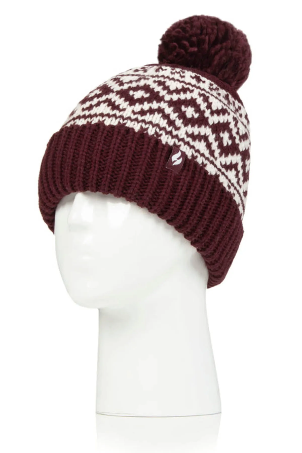 Heat Holders Aspen Pom Pom Turn Over Ladies Thermal Beanie