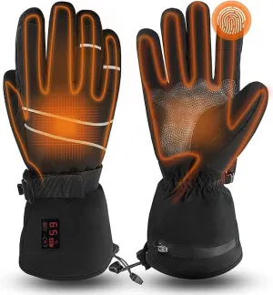 Heated Glove Liners, Rechargeable Electric Battery Operated Heated Gloves for Men Women Thin Hand Warmers for Work Skiing Hunting Fishing Arthritis