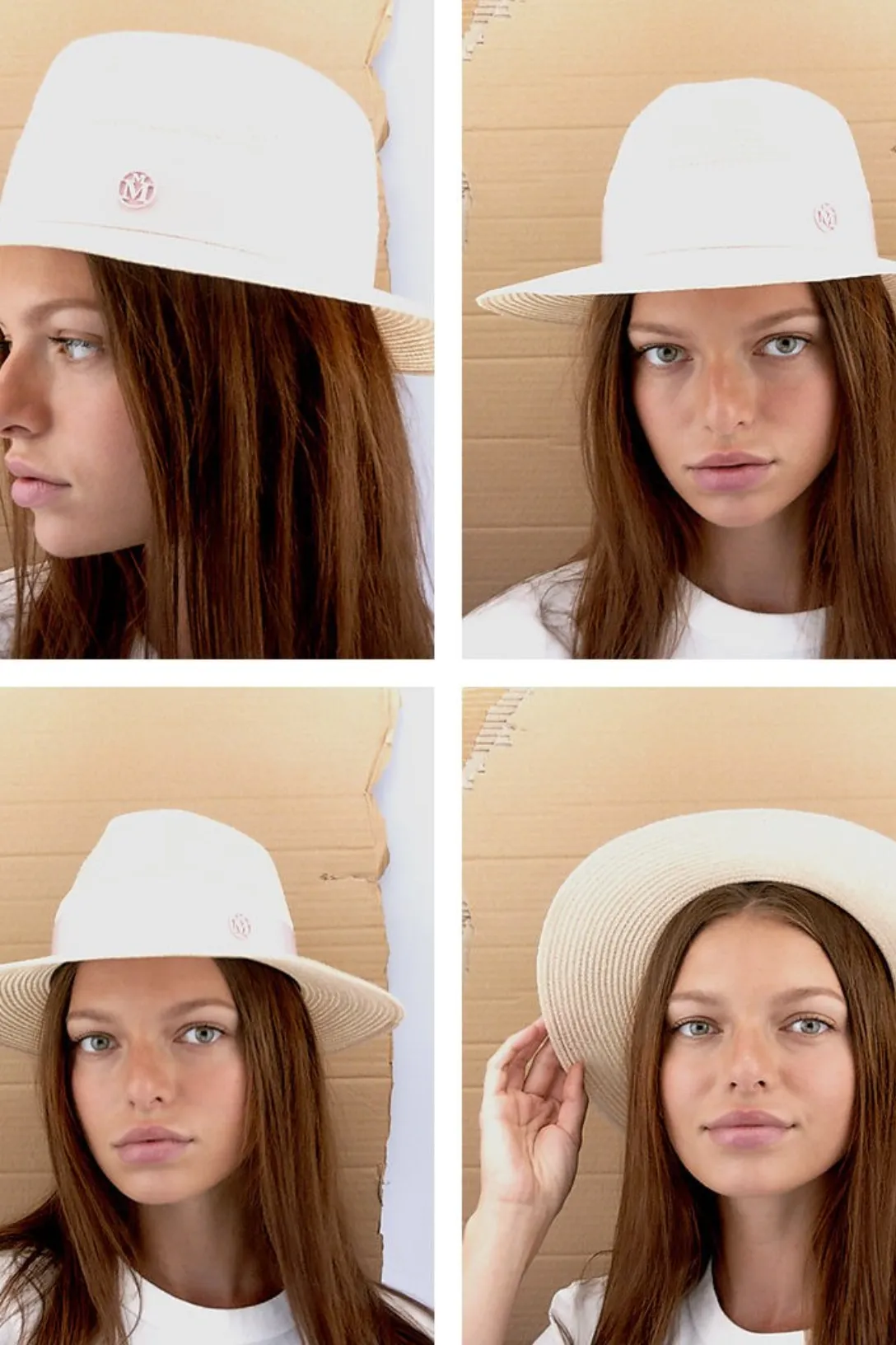 Henrietta Fedora Hat | Hemp Straw W/ Beige Ribbon