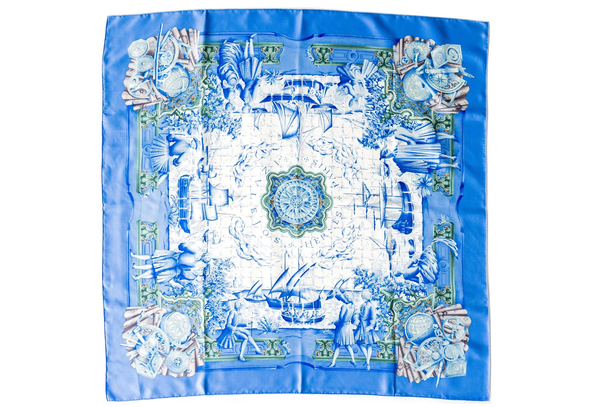 Hermes Azule Jos Scarf