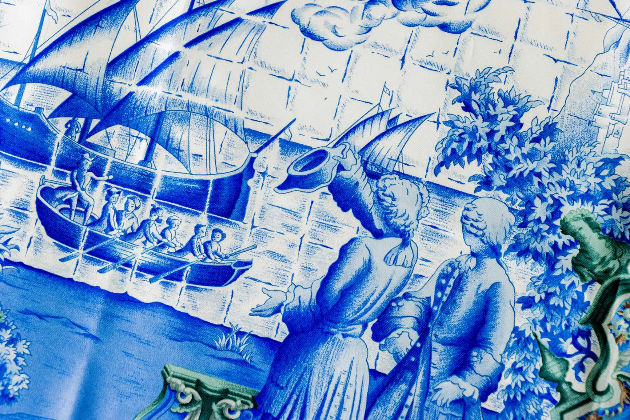 Hermes Azule Jos Scarf
