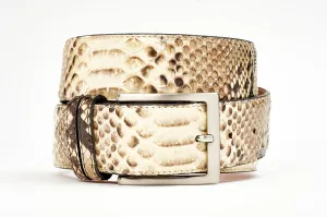 High Class Beige Python Skin Belt