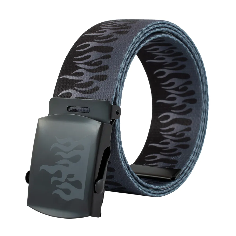 Hip-hop Canvas Flame Belt