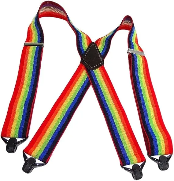 Holdup 2" Wide Contractor Suspenders with Patented Gripper Clasps