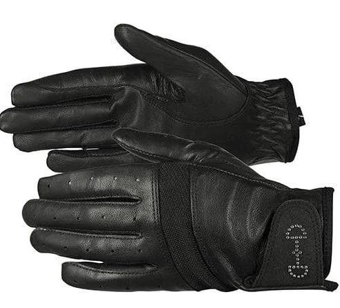 Horze Leather Mesh Gloves