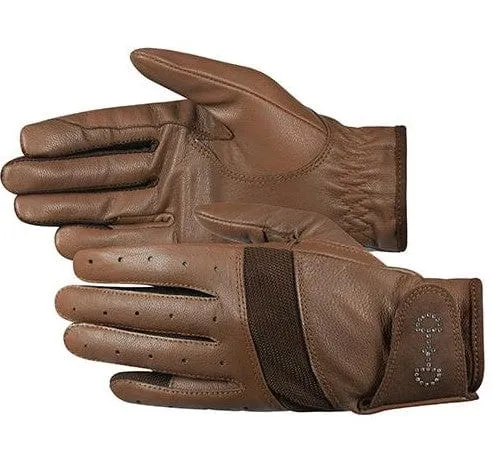 Horze Leather Mesh Gloves