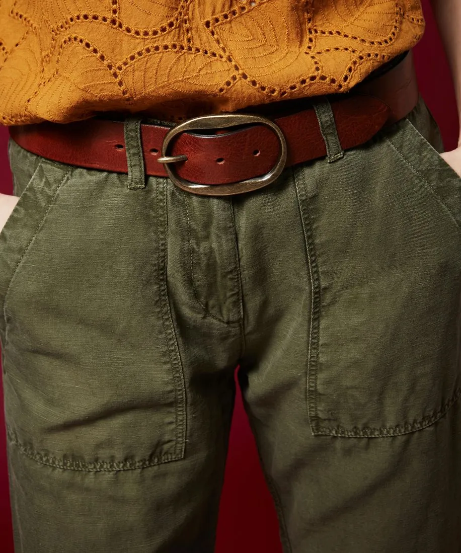 HT - Angus Brown Leather Belt