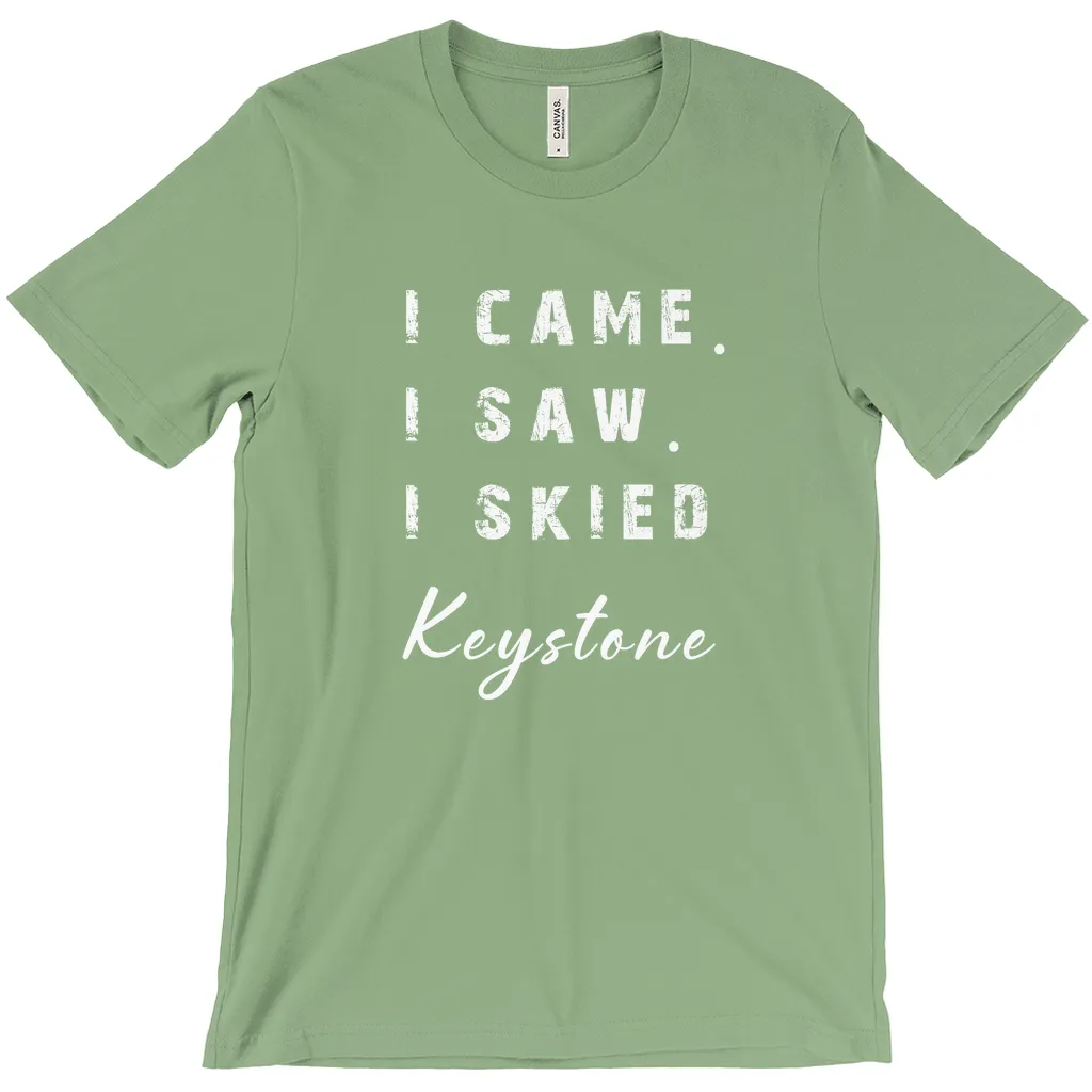 I came I saw I skied Keystone - T-Shirt