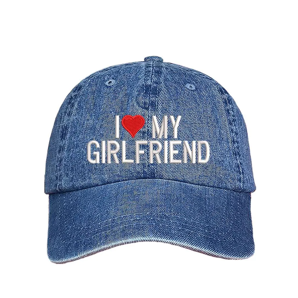I Love My Girlfriend Baseball Hat