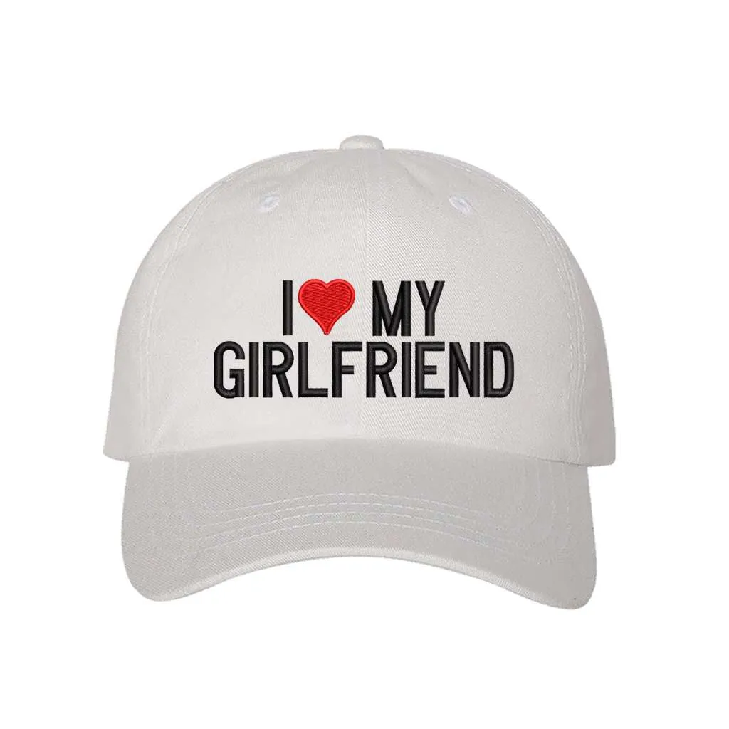 I Love My Girlfriend Baseball Hat