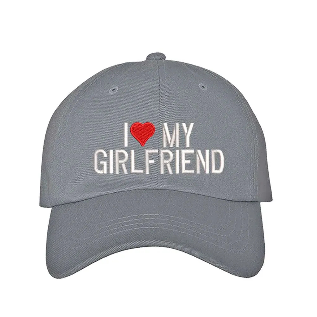 I Love My Girlfriend Baseball Hat