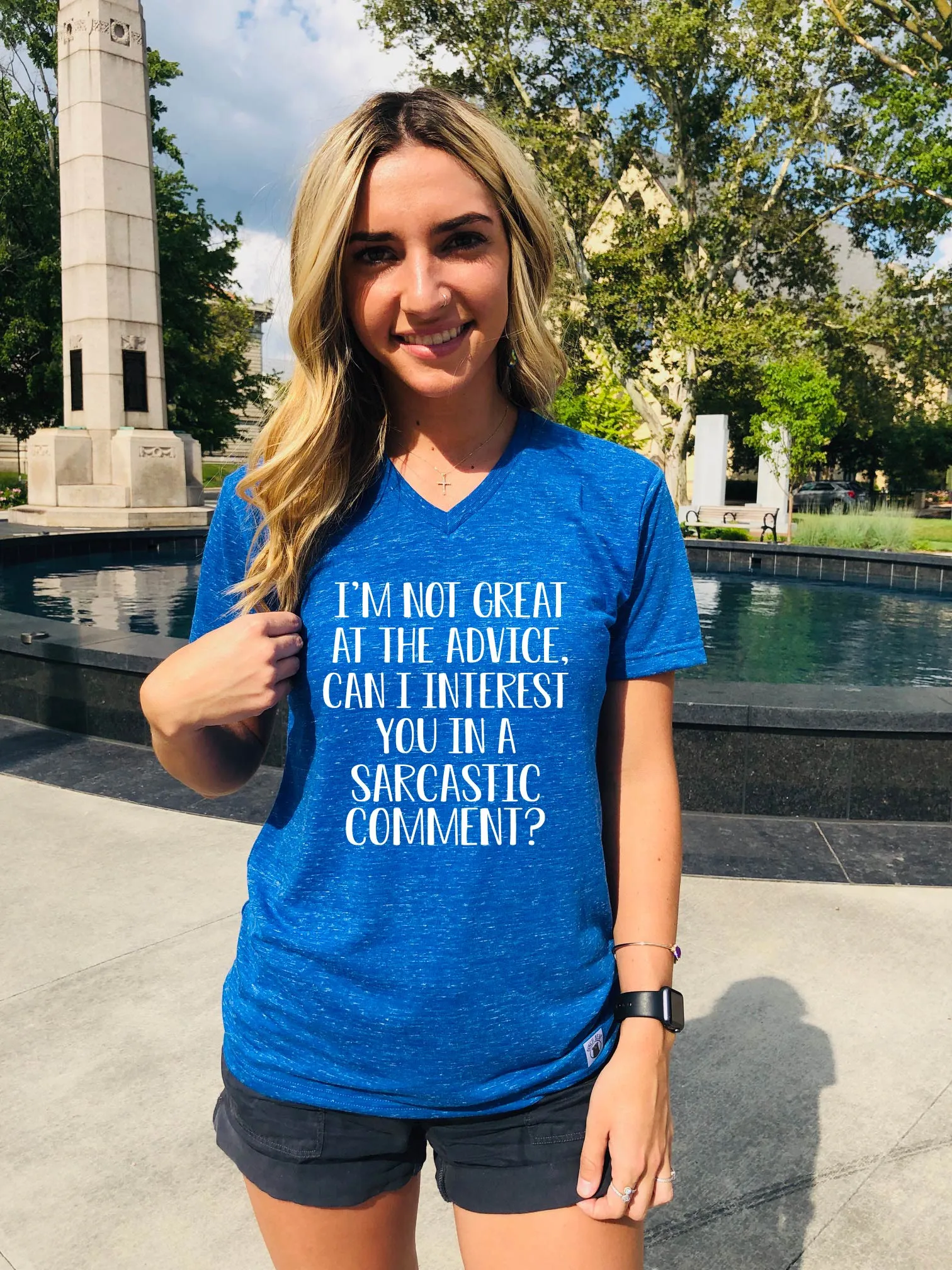 I'm Not Great At The Advice Shirt | Funny Shirt | Unisex V Neck