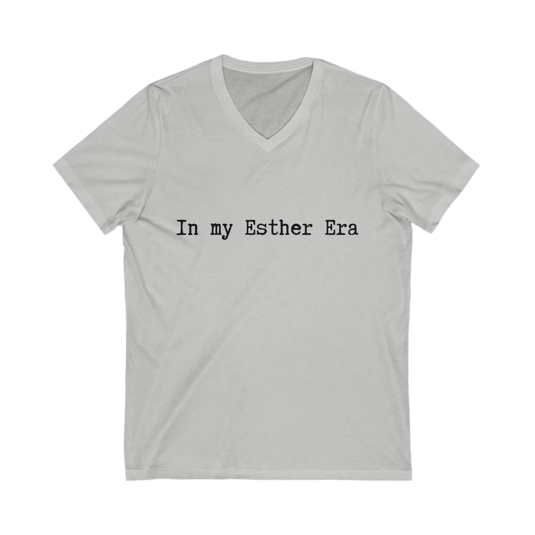 In my Esther era / hand drawn shirt / Bible gift / shirt /  Unisex Jersey Short Sleeve V-Neck Tee