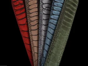 In Stock Suede Ostrich Leg Belts