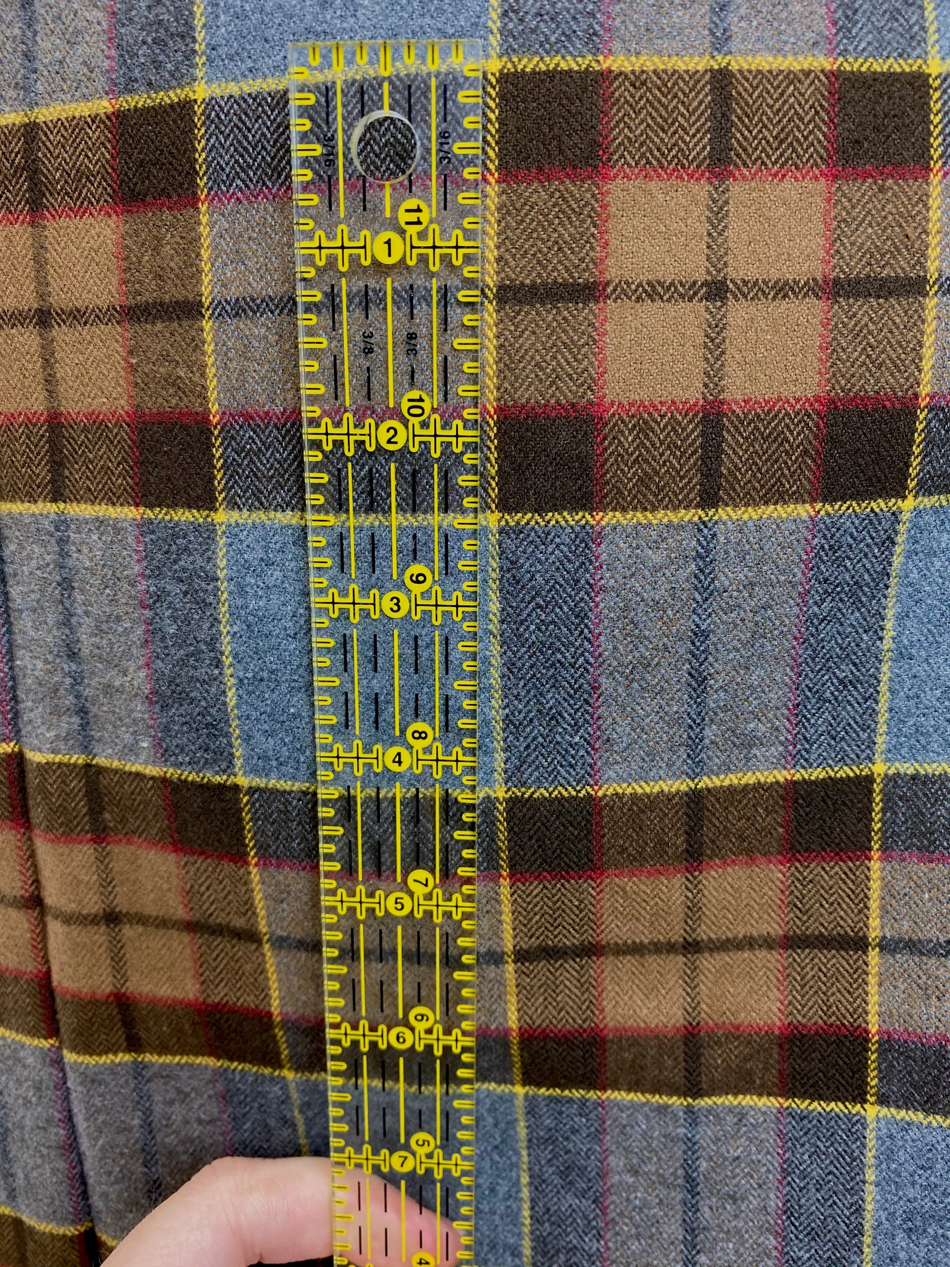 Infinity Scarf - Outlander Clan Fraser Inspired Gray, Brown, Yellow, and Red Cotton Flannel