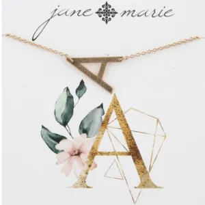 Initial Necklaces: Gold
