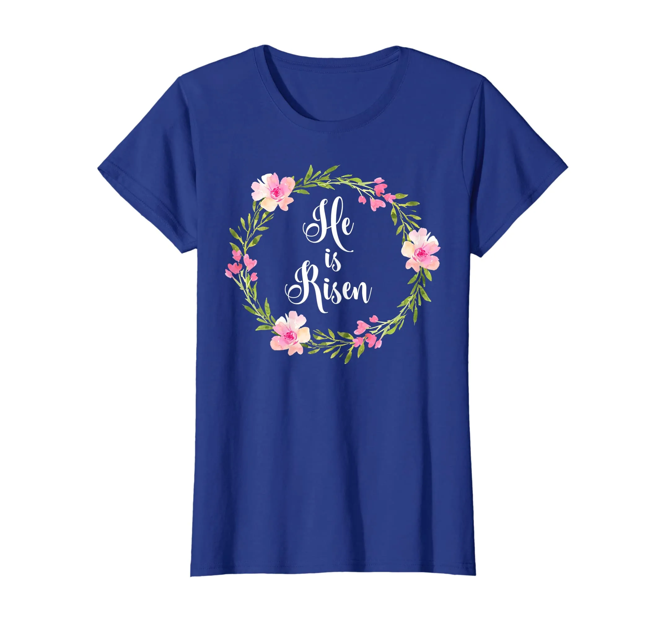 Inspirational He Is Risen T-shirts. Faith Tees for women.