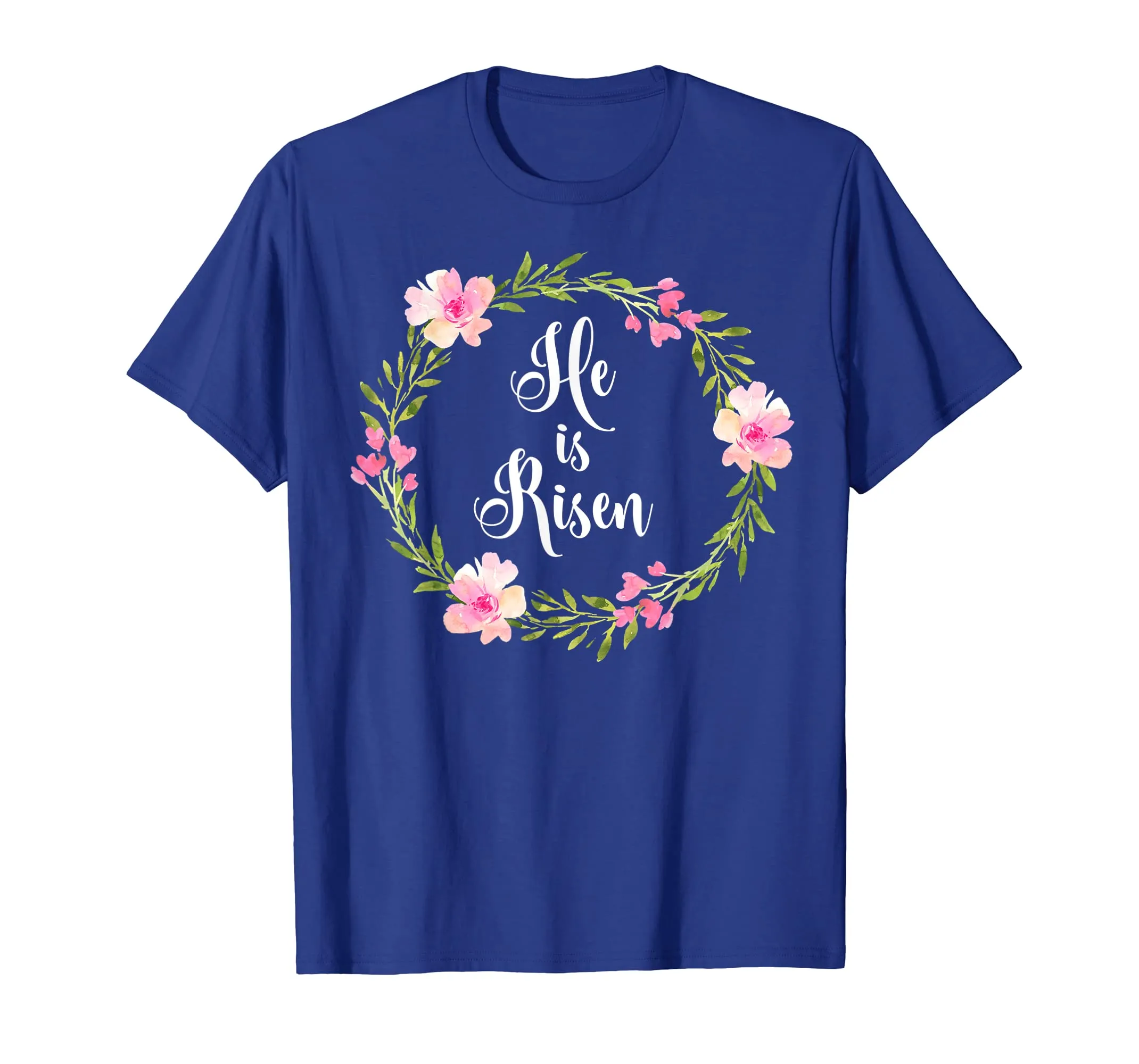 Inspirational He Is Risen T-shirts. Faith Tees for women.