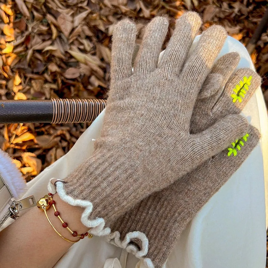 INSTOCK-Autumn and winter wool gloves