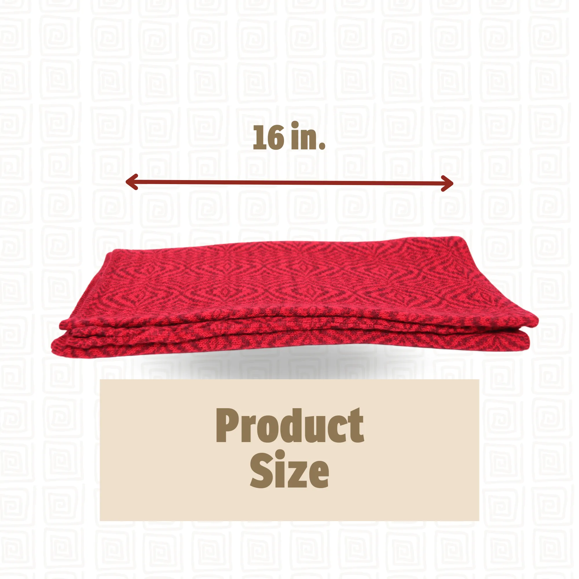 Intense Red Alpaca Infinity Scarf