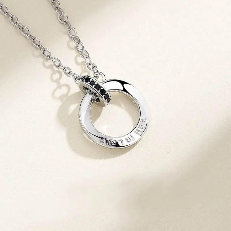 Interlocking Circle Matching Necklaces