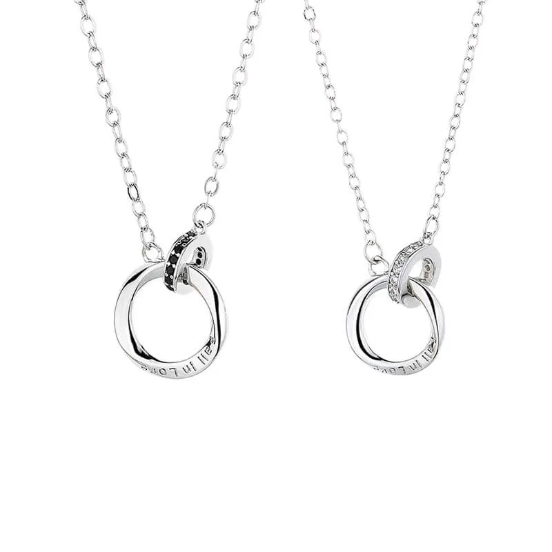 Interlocking Circle Matching Necklaces
