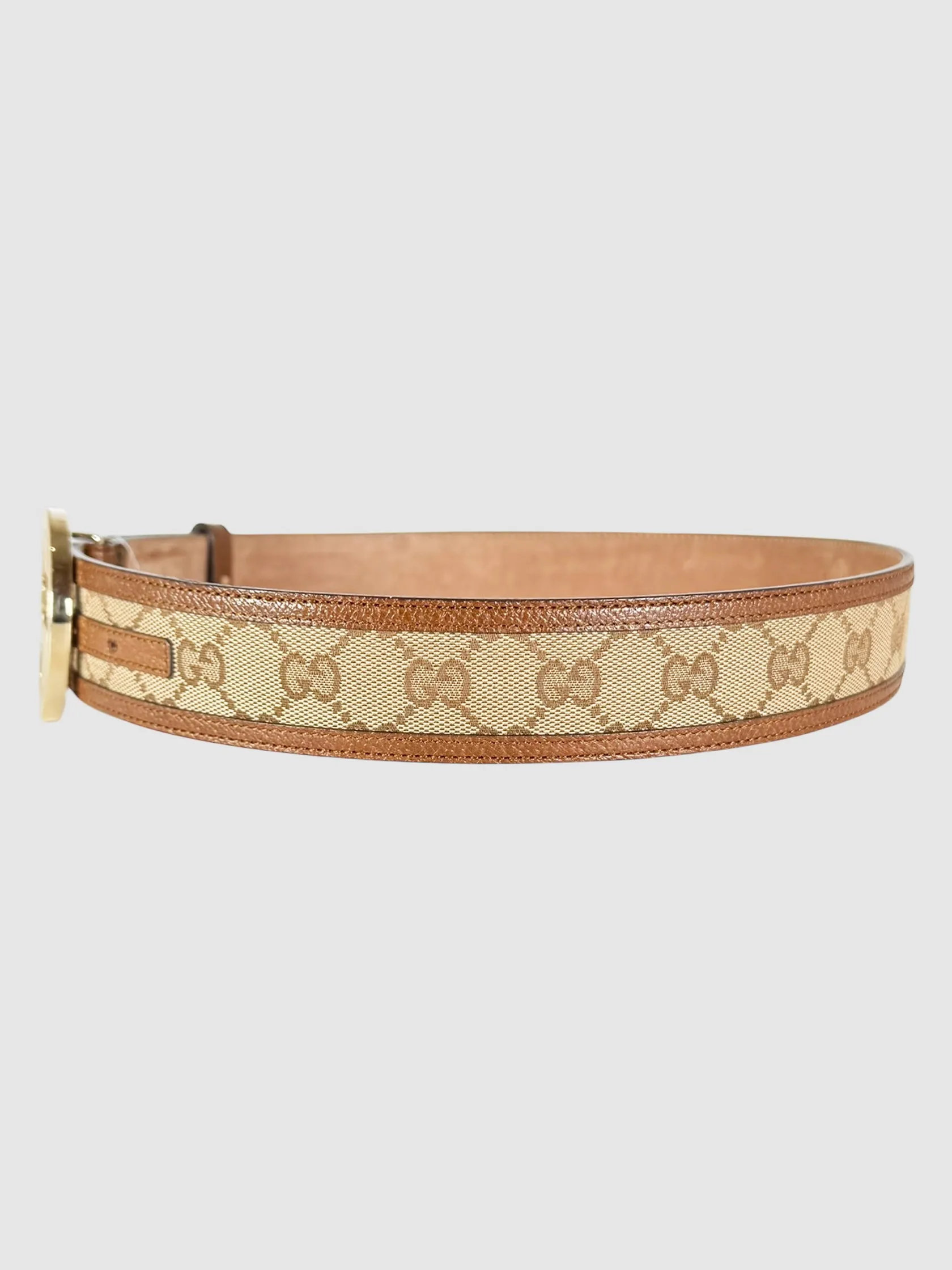 Interlocking G Monogram Canvas Belt